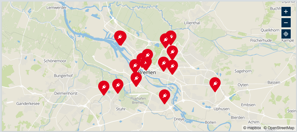 Elektromobilität: eTankstellen in Bremen